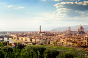 The classic photo of Florence from Piazza Michaelangelo